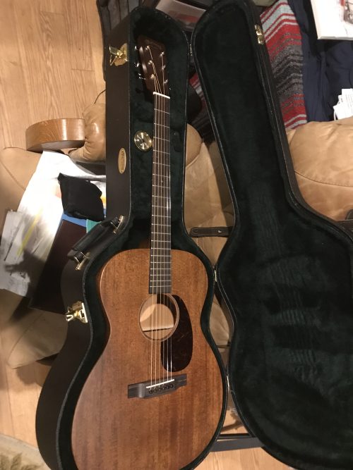 Ran Kime recording with a Martin acoustic guitar at Winter Hill Studios, capturing the craftsmanship and tone behind brothers KIME recordings.